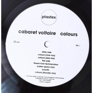 Cabaret Voltaire - Colours 1991 UK 12" Single  Vinyl LP***READY TO SHIP from Hong Kong***